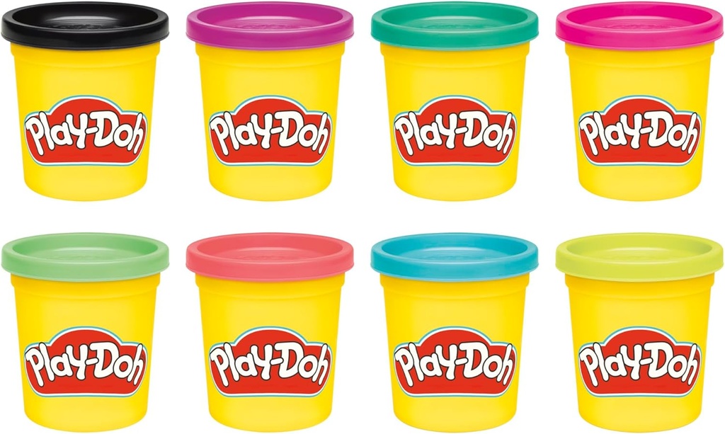 PLAYDOH PACK 8 BOTES COL.VIVOS