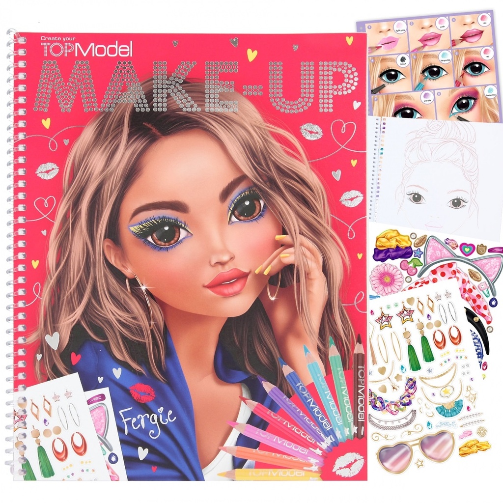LIBRO COLOREAR MAKE-UP TOP MODEL