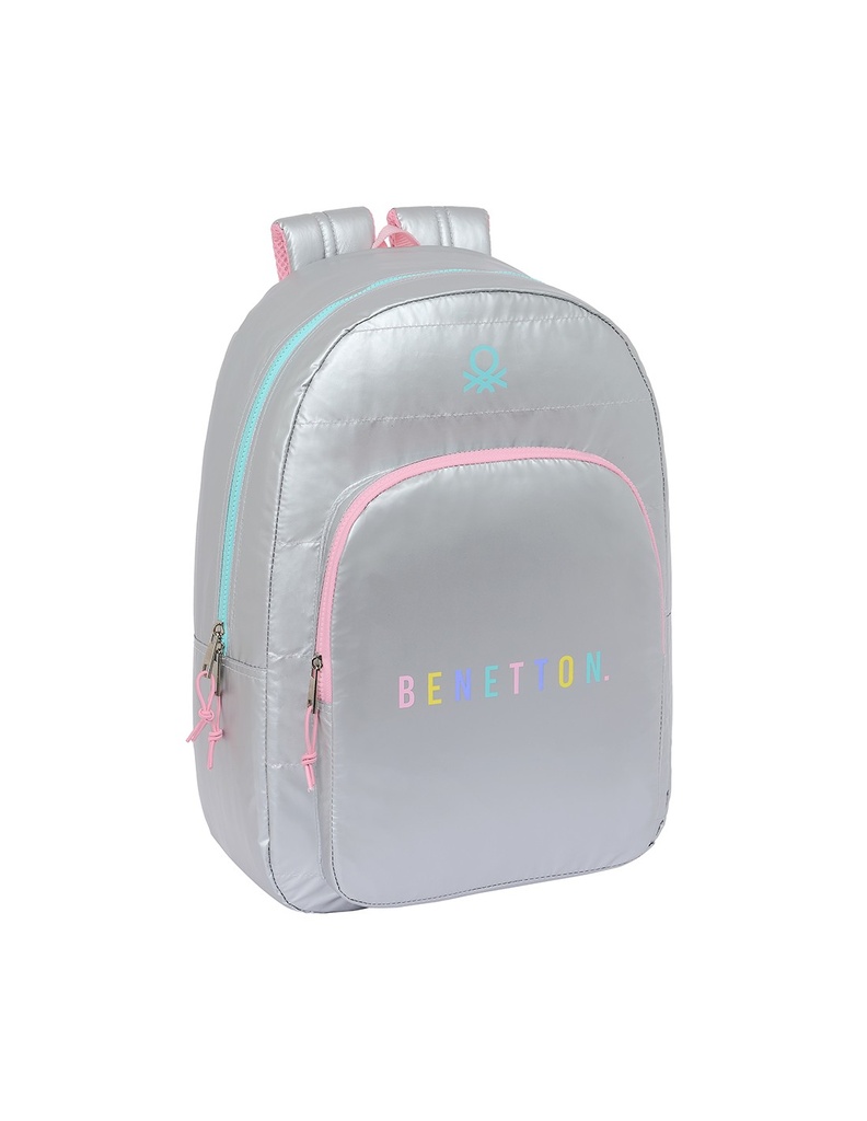 MOCHILA BENETTON SILVER