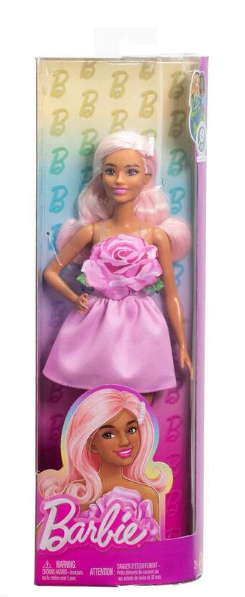 BARBIE FASHION.VESTIDO C/ROSA