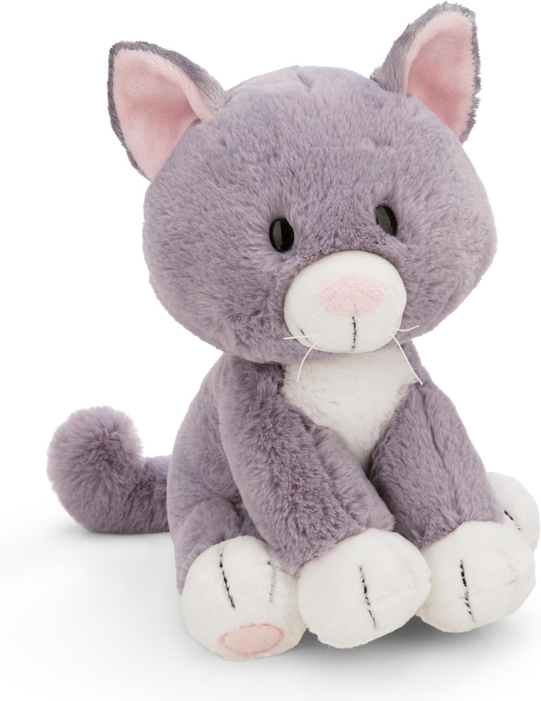 PELUCHE GATO GRIS SENTADO 25CM.