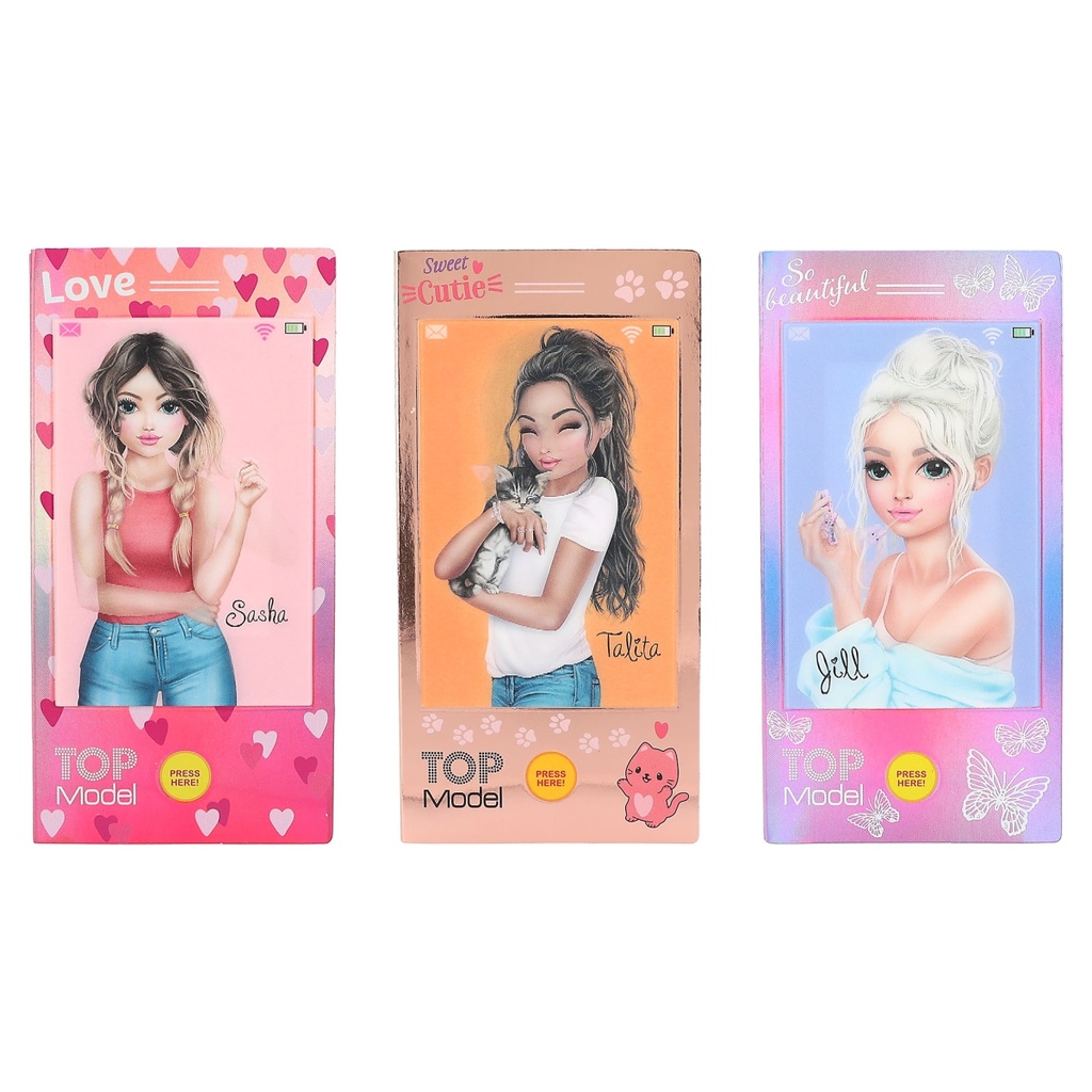 MINI LIBRO COLOREAR C/MUSICA TOP MODEL