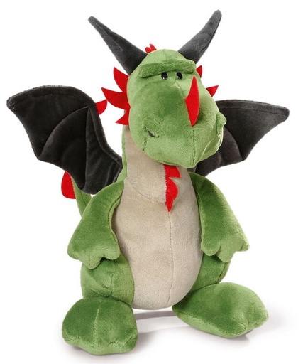 [58762187] PELUCHE DRAGON VERDE SENTADO 45CM.