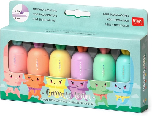 [23862843] MINI SUBRAYADORES ZANAHORIA(6)