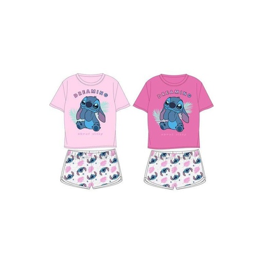 [58318574] CONJUNTO LILO & STITCH ROSA