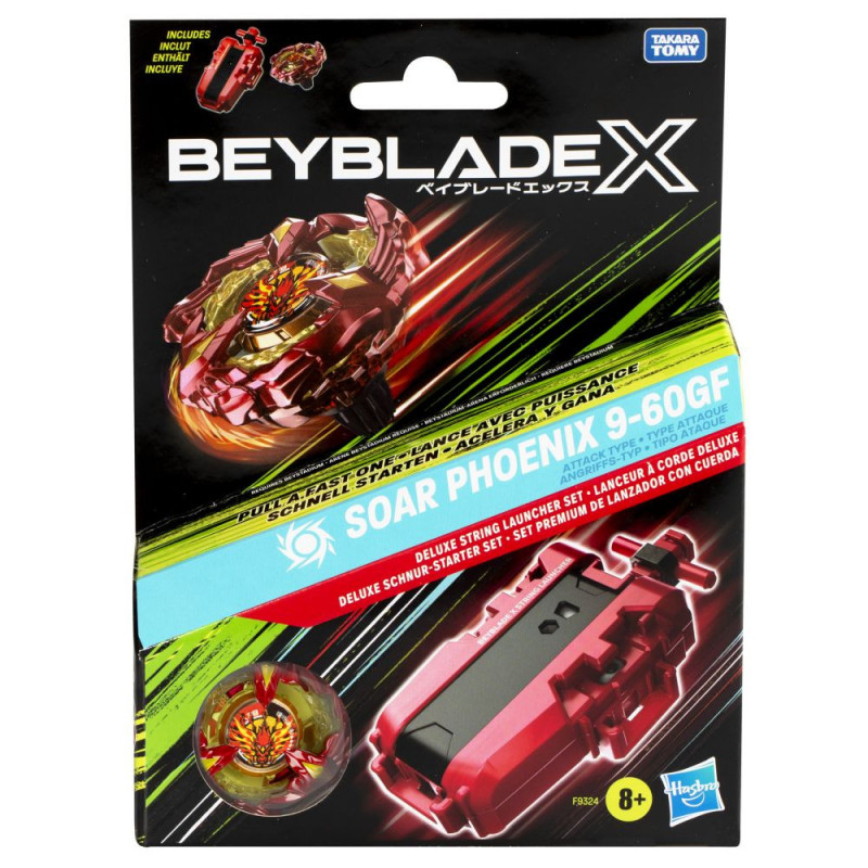 BEYBLADE X SET LANZ.SOAR PHOENIX