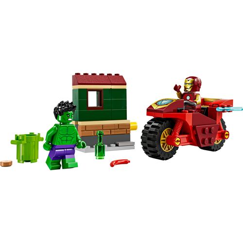 IRON MAN CON MOTO Y HULK