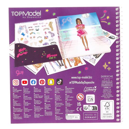 CUADERNO DRESS ME UP PARTY TOP MODEL