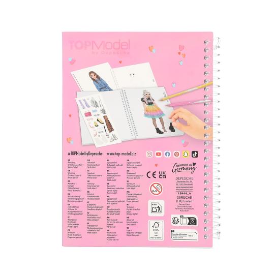 CUADERNO COLOREAR TOP MODEL