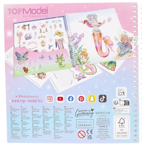CUADERNO CALCOMANIAS TOP MODEL