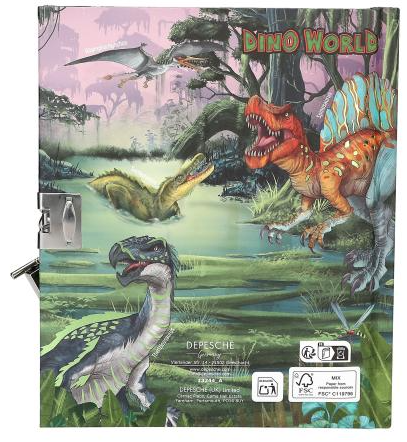 DIARIO C/CANDADO DINO WORLD