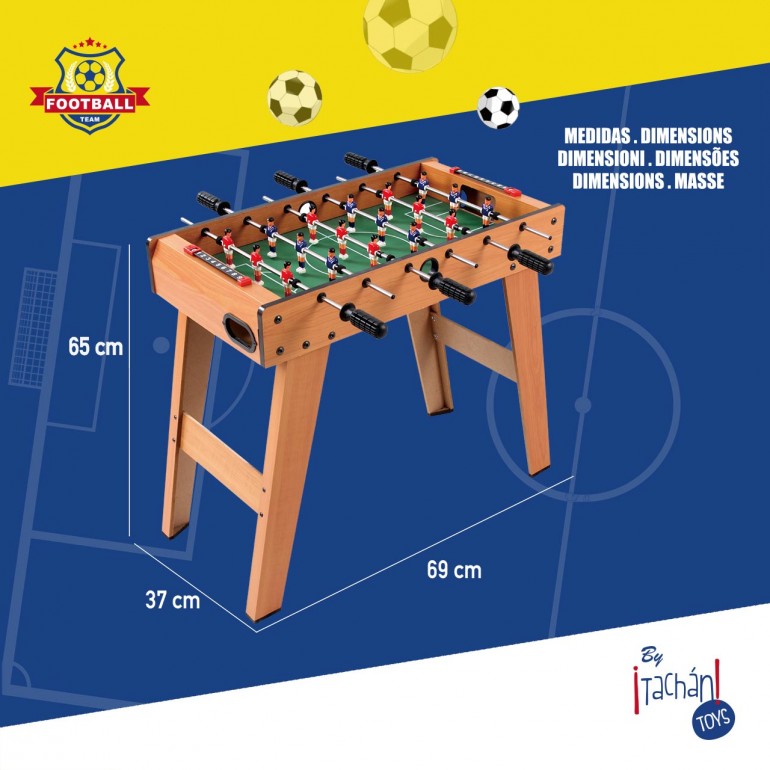 FUTBOLIN MADERA 69x36'5x65