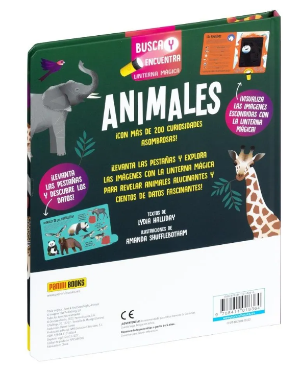 ANIMALES SEEK & FIND SEARCHLIGHT