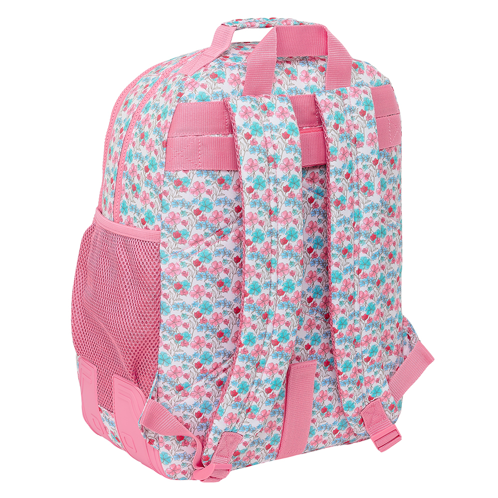 MOCHILA DOBLE MOOS FLORES