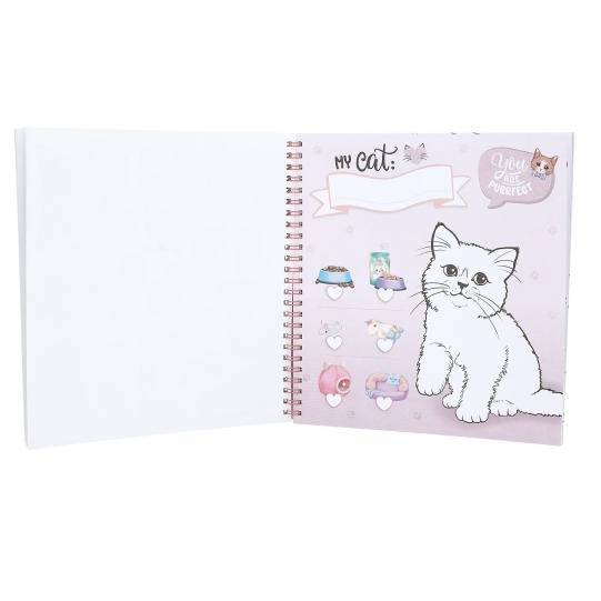 CREA TU LIBRO DE COLOREAR KITTY TOP MODEL