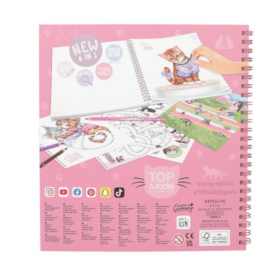 CREA TU LIBRO DE COLOREAR KITTY TOP MODEL