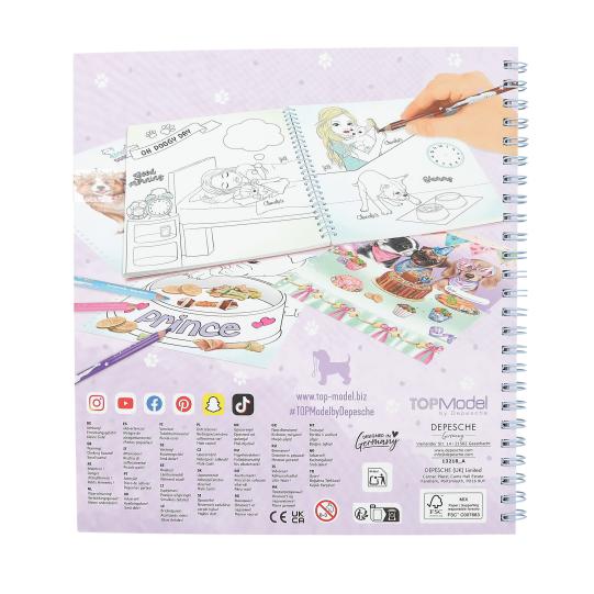 CUADERNO COLOREAR CREA TU PERRITO TOP MODEL