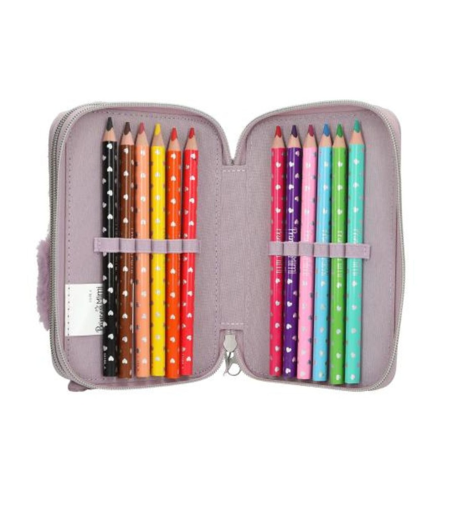 ESTUCHE DOBLE PENGUIN PRINCESS MIMI