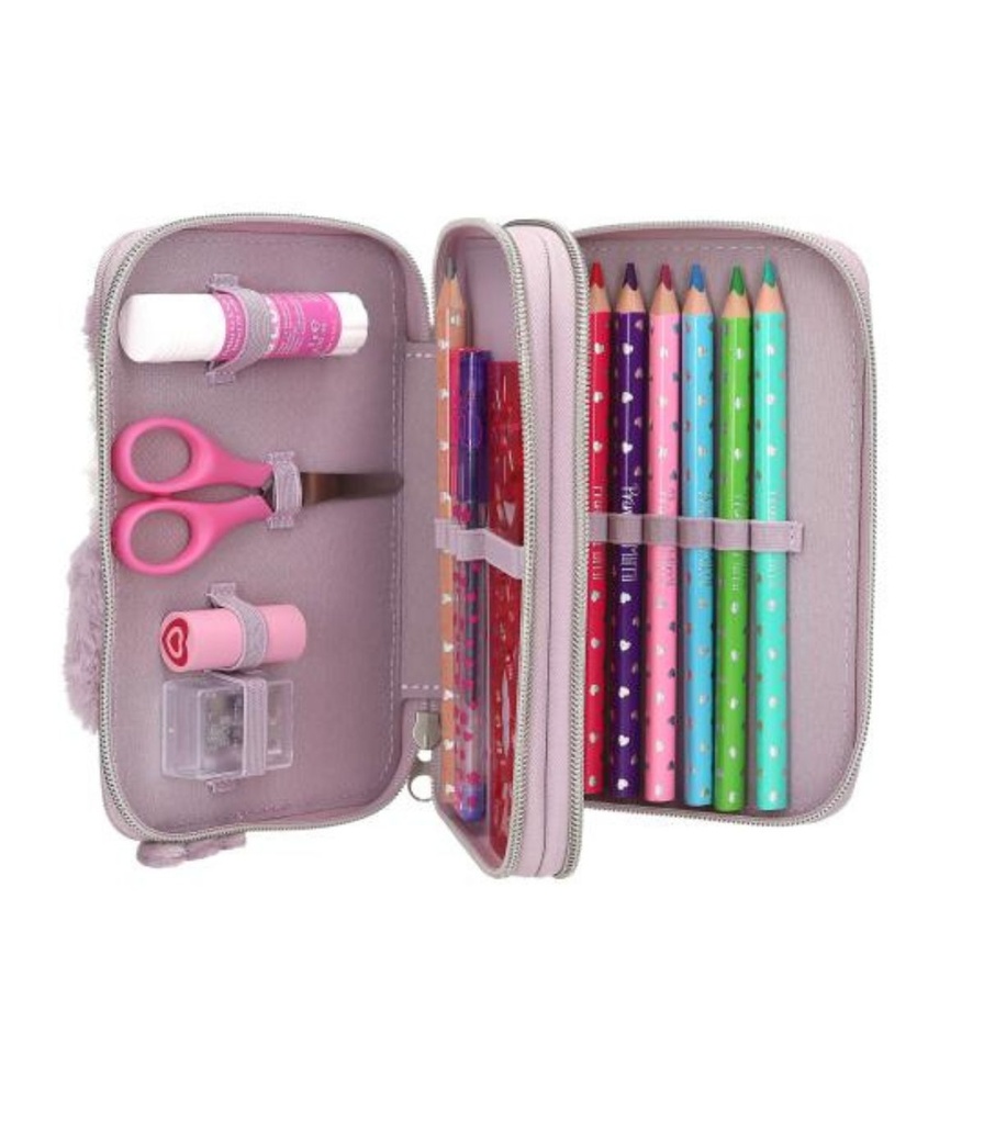 ESTUCHE DOBLE PENGUIN PRINCESS MIMI