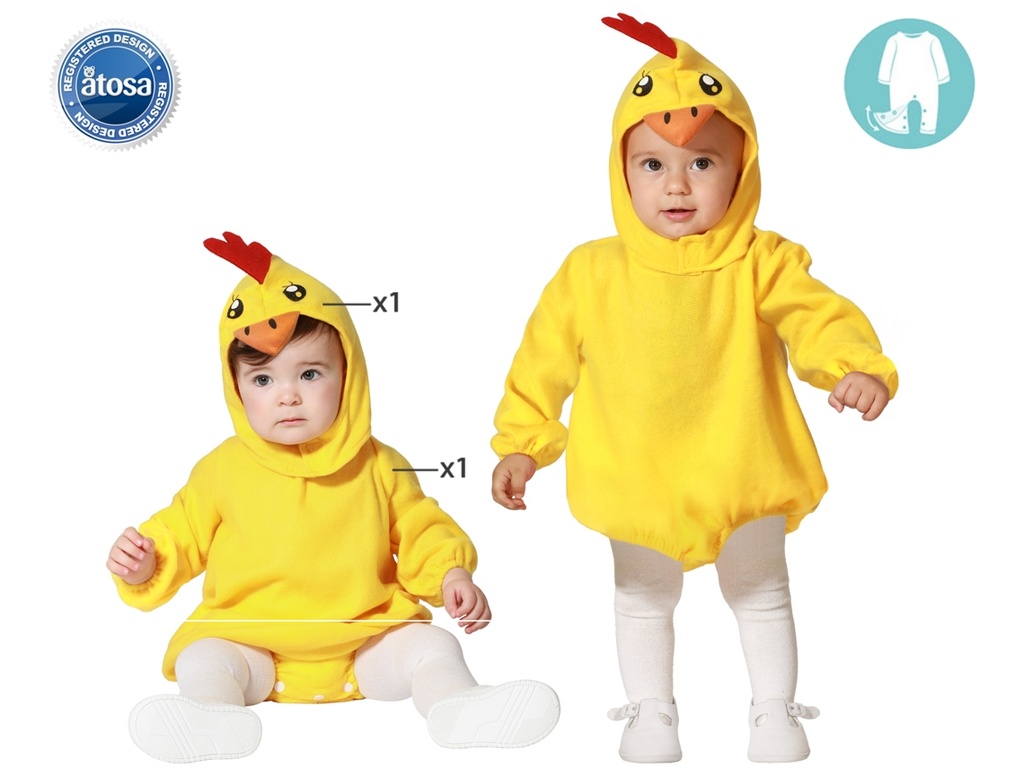 DISFRAZ POLLITO 12-24 M.