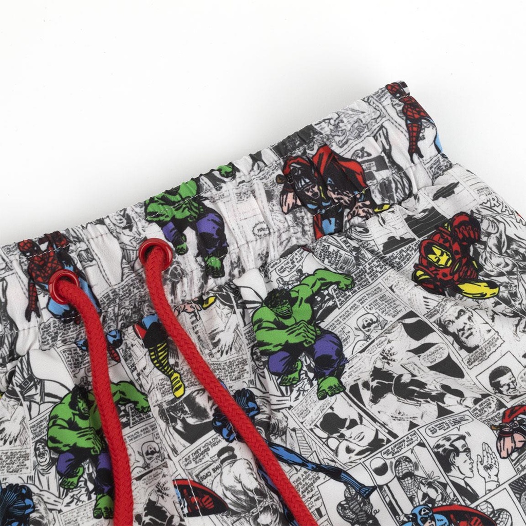 BERMUDA BAÑO MARVEL GRIS T.8