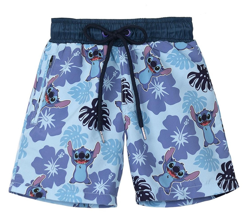 BERMUDA BAÑO STITCH AZUL T.S