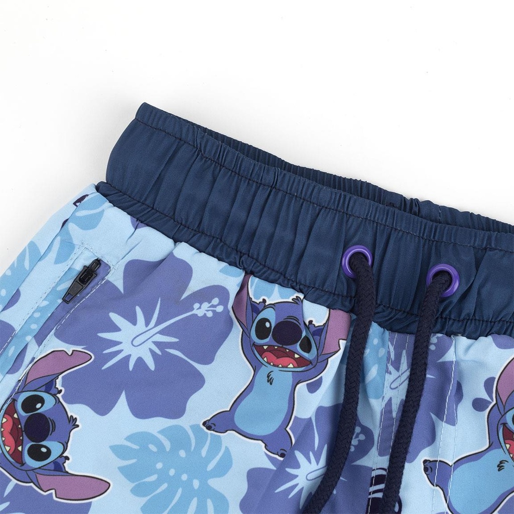 BERMUDA BAÑO STITCH AZUL XXL
