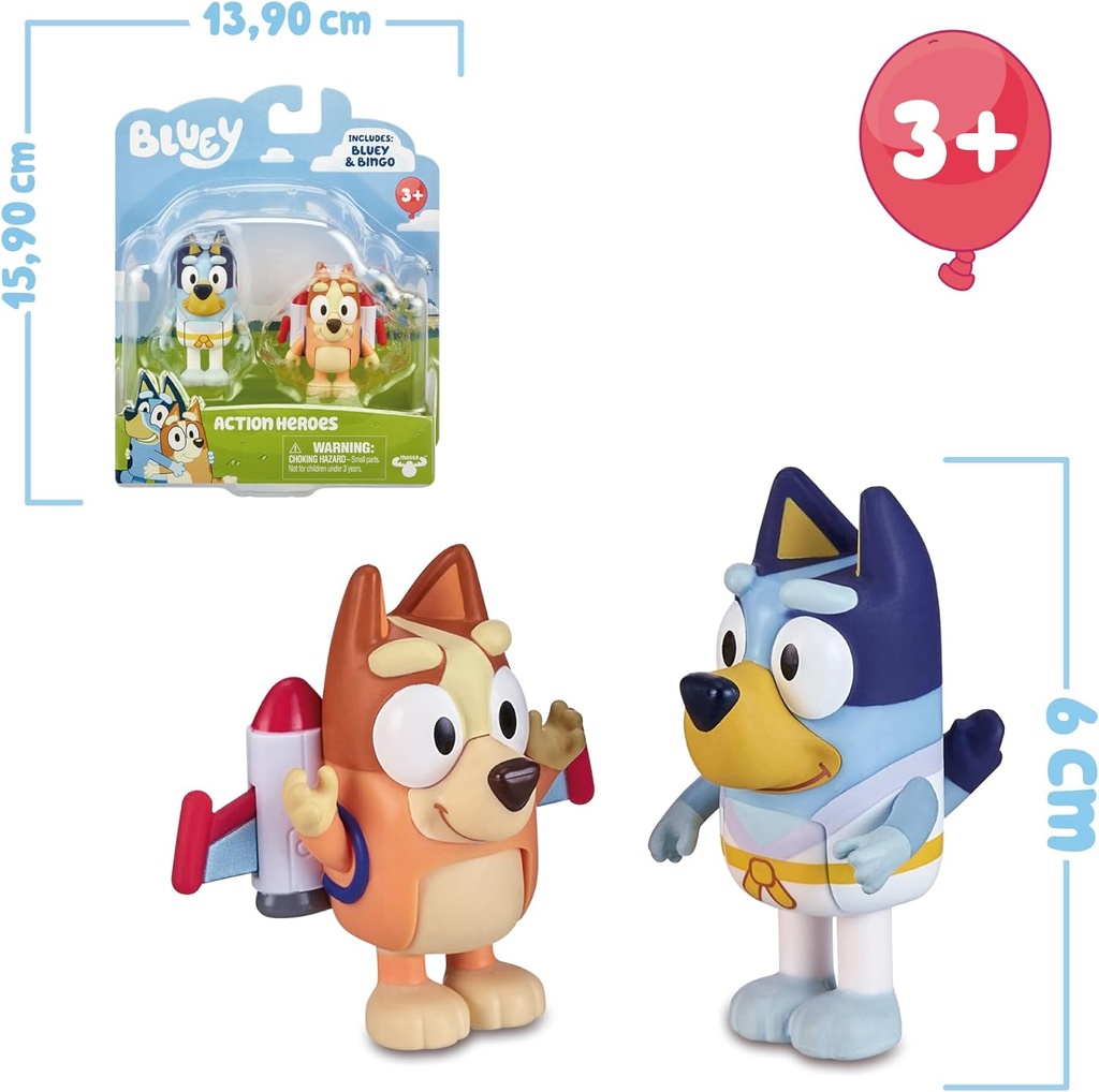 BLUEY PACK 2 FIG. SURT. S3