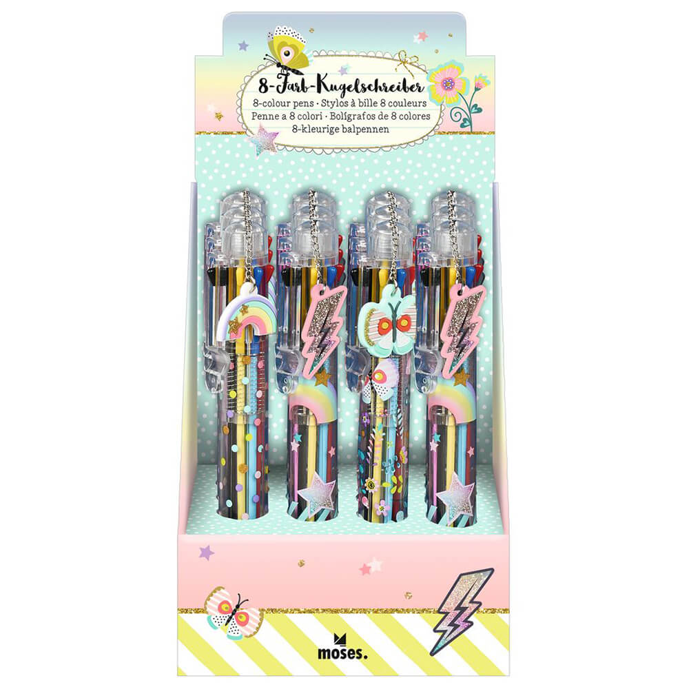 BOLIGRAFO 8 COLORES F&A