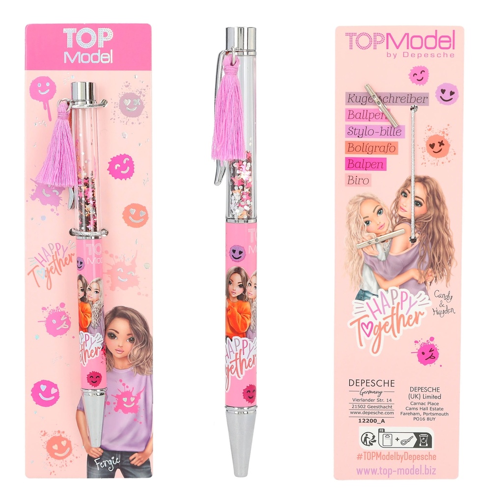 BOLIGRAFO CONFETI HAPPY TOGETHER TOP MODEL