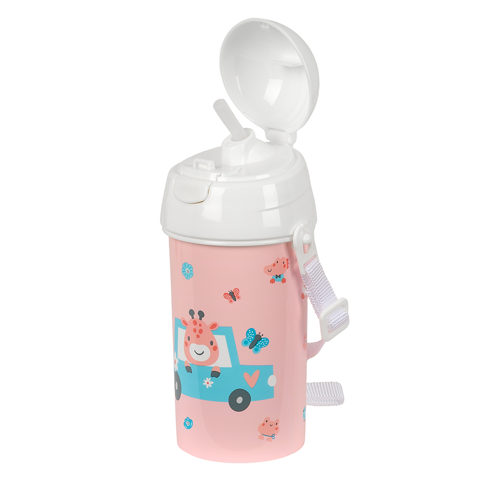 BOTELLA 500 ML.C/PAJITA JIRAFA