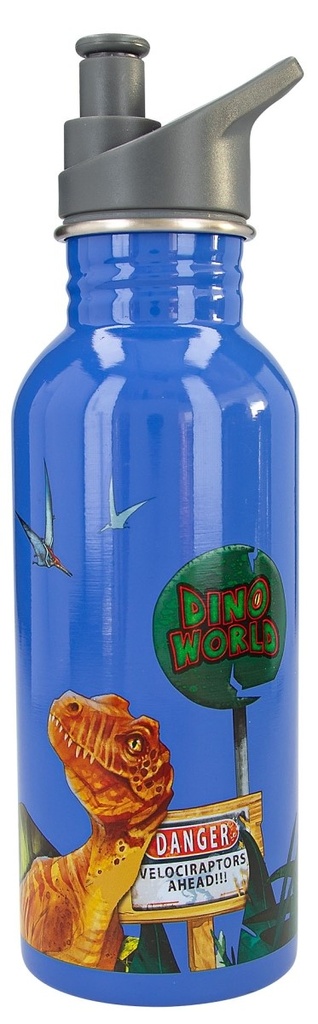 BOTELLA DINO WORLD INOX.