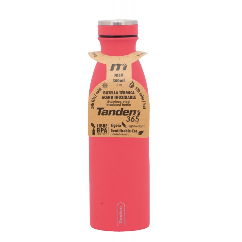 BOTELLA TANDEM 500ML CORAL
