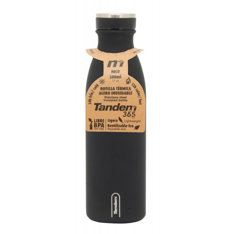 BOTELLA TANDEM 500ML NEGRA