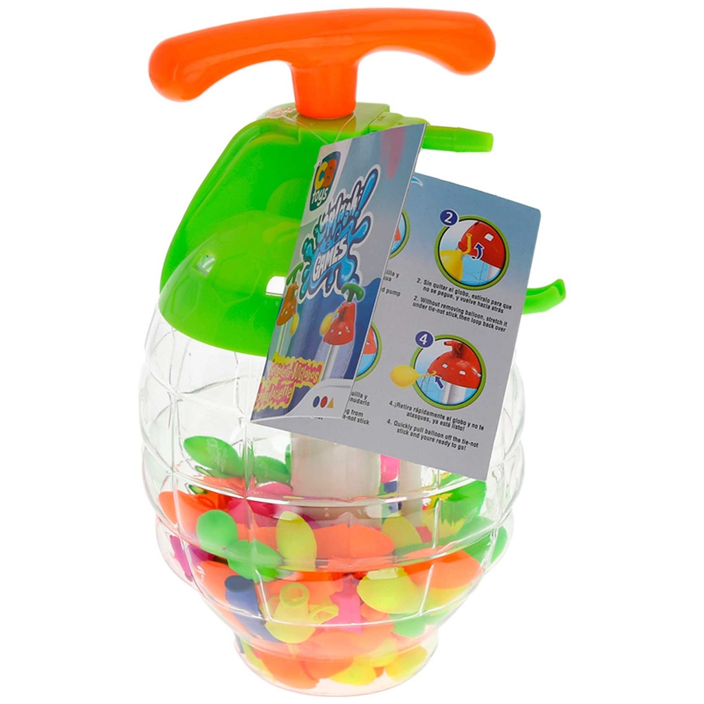 BOTELLA+80 GLOBOS AGUA