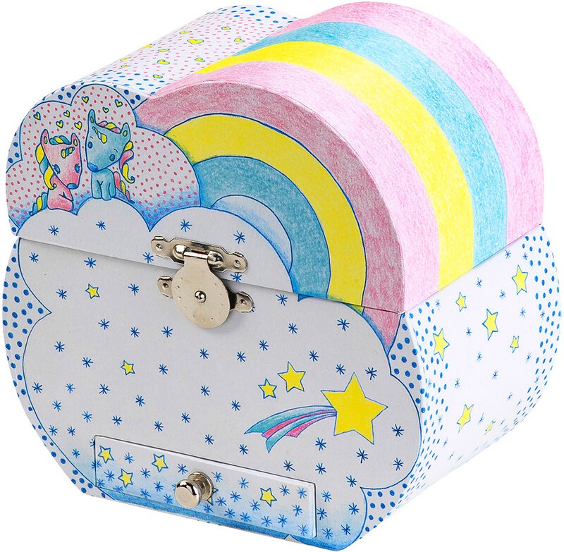 CAJA MUSICA SUEÑOS UNICORNIO