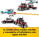 CAMION PLATAFORMA C/HELICOPTERO