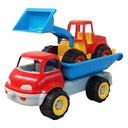 CAMION VOLQUETE C/EXCAVADORA