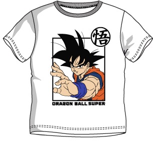 CAMISETA DRAGON BALL BLANCA T4