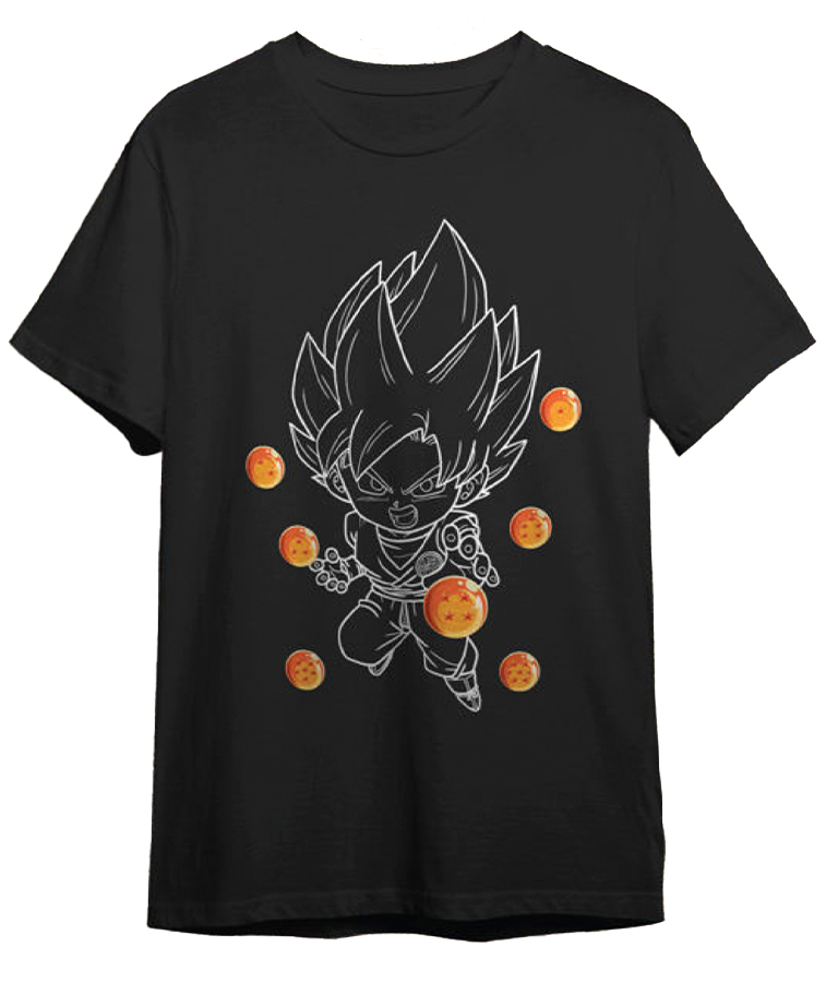 CAMISETA GOKU PEQ.BOLAS T.S