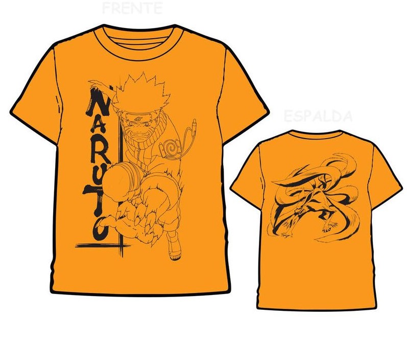 CAMISETA NARUTO NARANJA T.14