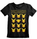 CAMISETA PIKACHU CARAS NEG.T.12