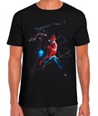 CAMISETA SPIDERMAN NEGRA T.12