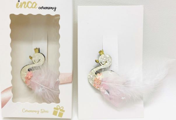 CLIP CABELLO CISNE EN CAJA
