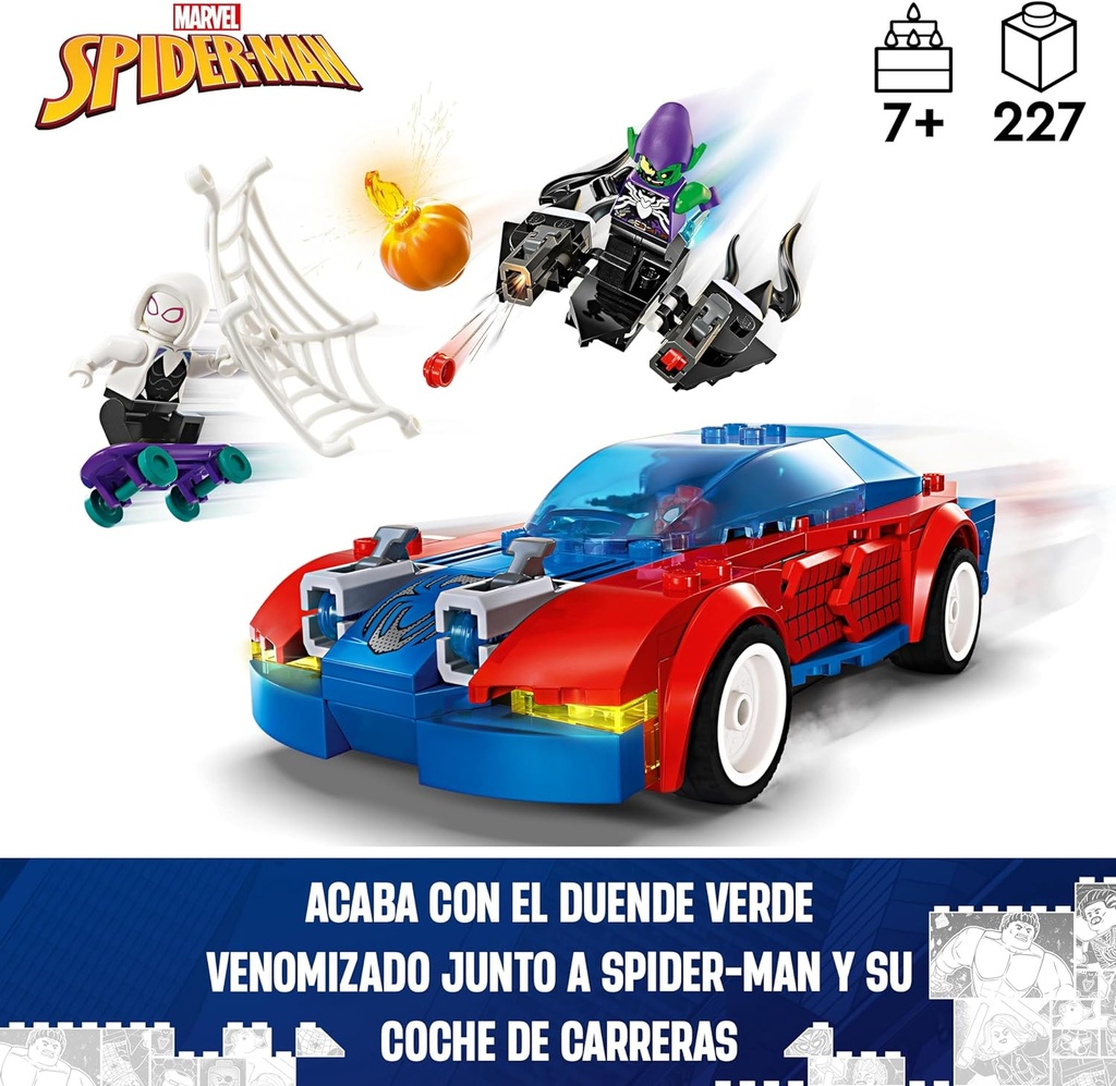 COCHE CARR.SPIDERMAN Y DUENDE