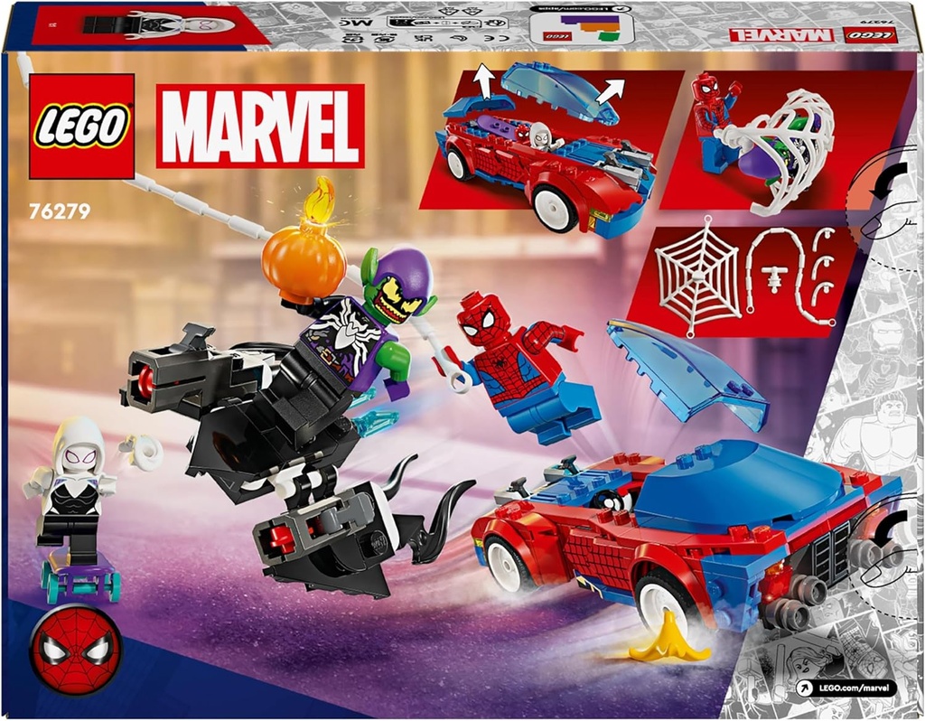 COCHE CARR.SPIDERMAN Y DUENDE