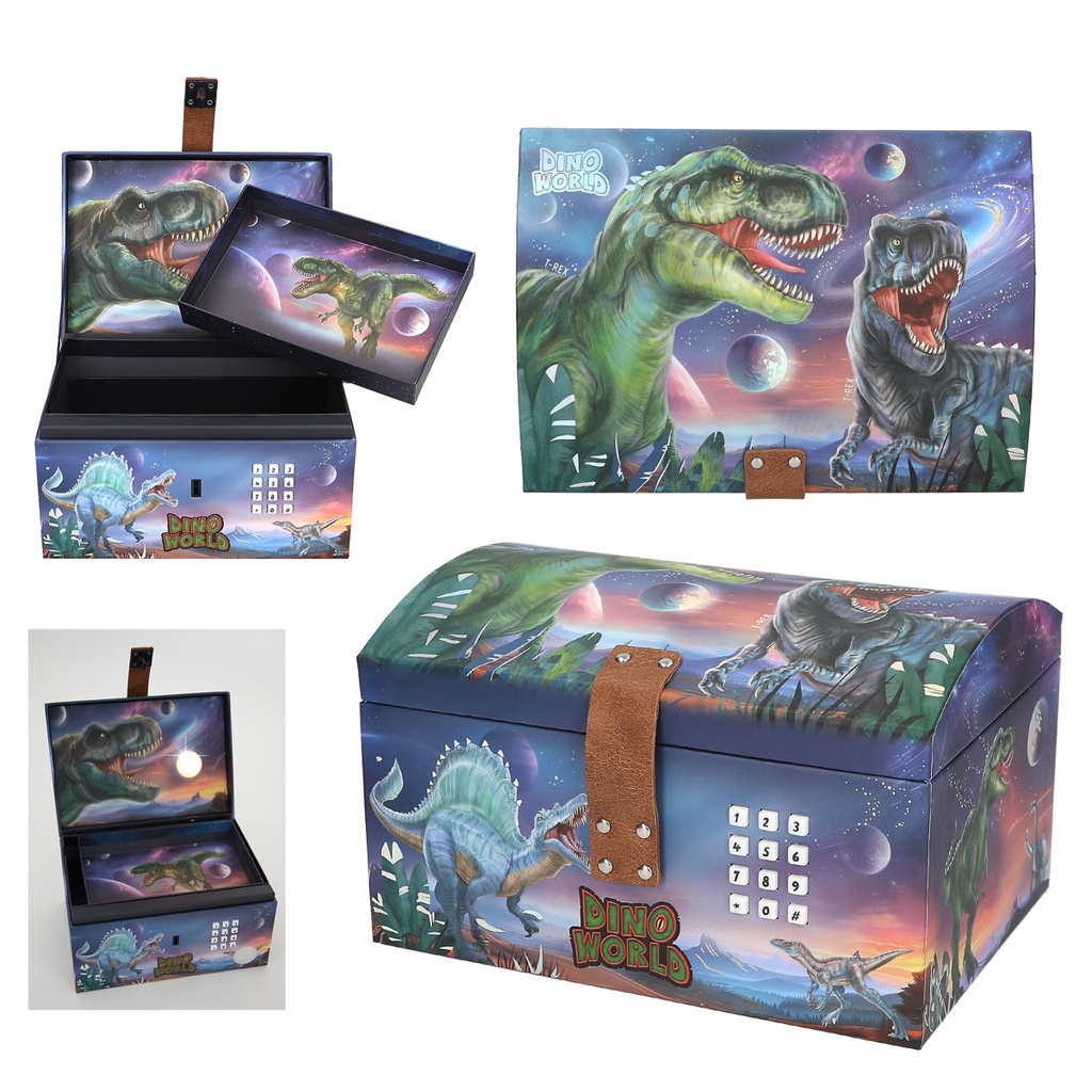 COFRE DEL TESORO DINO WORLD COD.SEC.