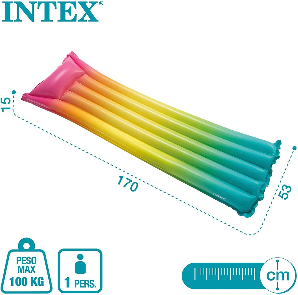 COLCHONETA ARCOIRIS 170x53x15