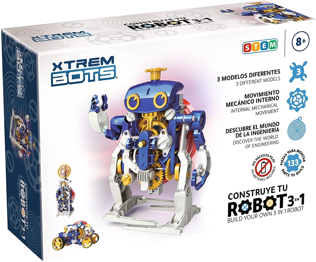 CONSTRUYE TU ROBOT 3 EN 1