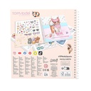 CUADERNO CALCOMANIAS DRESS ME KITTY TOP MODEL